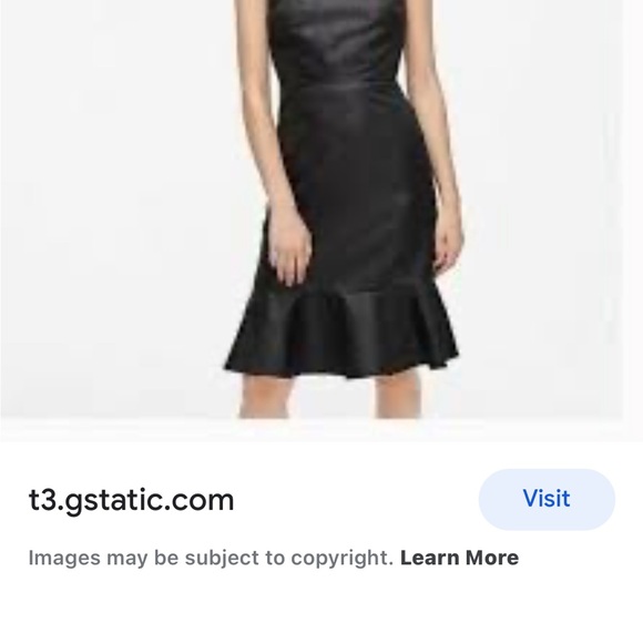 JCREWS BLACK RUFFLE HEM BOW BACK size 0 & 2 - Picture 6 of 6